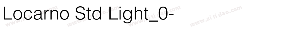 Locarno Std Light_0字体转换
